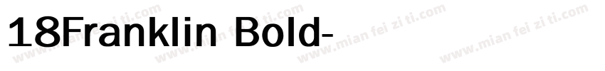 18Franklin Bold字体转换